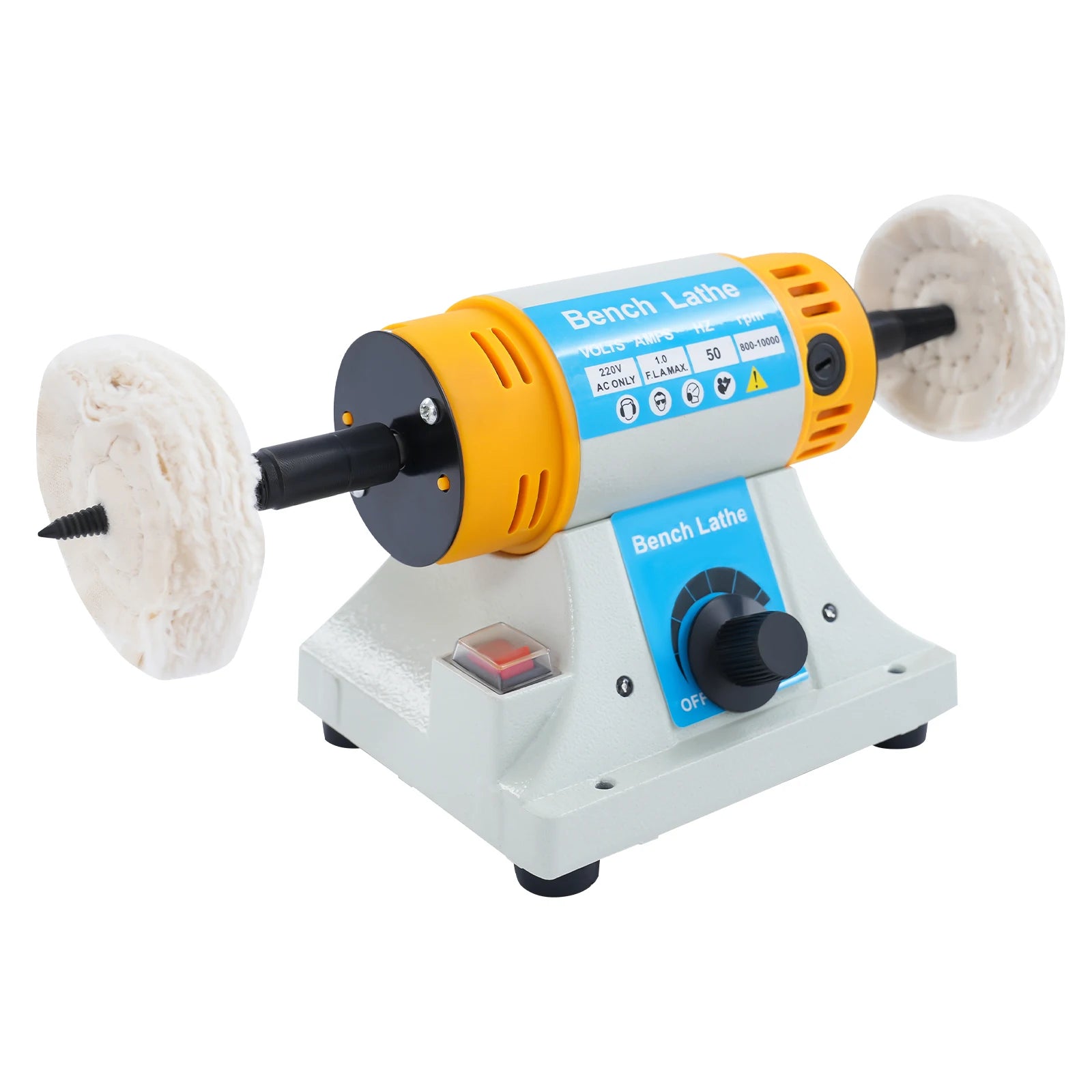 Adjustable Speed Polishing Machine,320W 50Hz Tabletop Sanding and Polishing Machine， DIY Tool for Grinding and Polishing