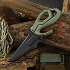 Kitchen stainless steel multi-functional scissors can be split fish bone scissors outdoor professional fishing scissors