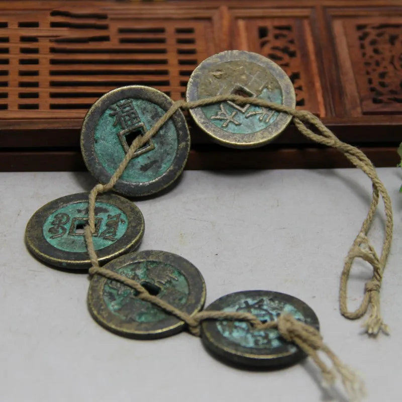 Chinese Ancient Coins Bronze Coins Pure Copper Five Emperors' Money