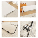 Simple Folding Dining Table Nordic ins Transparent Table Coffee Table Side Acrylic Portable Office Study Home Use