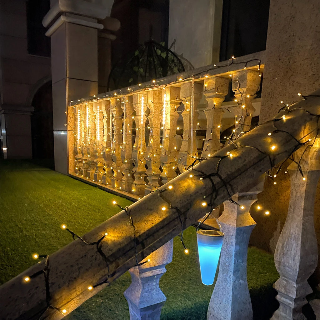 Outdoor Garden LED String Light Christmas Fairy Lights Waterproof Garland Lamp For Home Courtyard Holiday New Year Party Decor