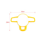 JIDIXIAN fit for Jeep Wrangler JL for Gladiator JT 2018 2019 2020 2021 2022 2023 2024 Car Steering Wheel Decoration Panel Cover
