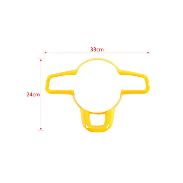 JIDIXIAN fit for Jeep Wrangler JL for Gladiator JT 2018 2019 2020 2021 2022 2023 2024 Car Steering Wheel Decoration Panel Cover