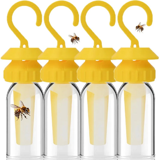 1/20pcs Garden Plastic Fruit Fly Trap Killer Anti Pest Insect Wasp Control Attracting Trapping Drosophila Hanging Trap Catcher