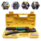 60KN Manual Operated Hydraulic Crimping Tool,YQK-70 Model Hydraulic Tubes Crimper with 8 Pairs of Dies,10mm Stroke,Cu 4-70mm²