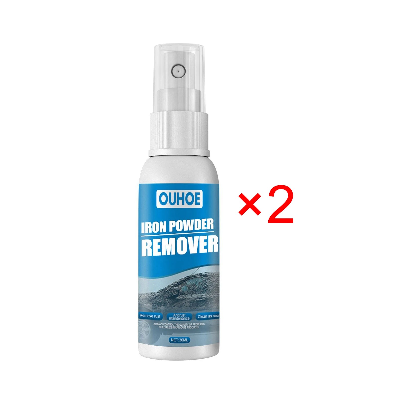 Automobile Iron Powder Rust Remover Spray  Anti-Rust Remover For Cleaning Cars Rust Removal Spray For Metal Surface