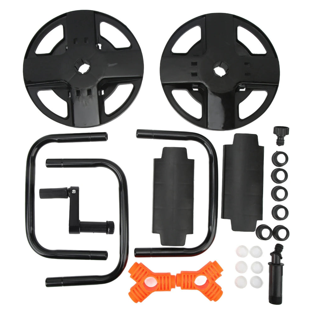 DIY Hose Reel Portable Water Pipe Storage Rack Single Arm Pipe Coiler Garden Supplies