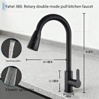 Modern Stainless Steel 360° Rotating Telescopic Kitchen and Bathroom Faucet Durable Staineless Steel Sink Basin Tap for Home