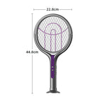 2-in-1 Mosquito Killer Lamp Multifunctional Angle Telescopic Mosquito Swatter Rechargeable Mosquito Swatter Electric Fly Swatter