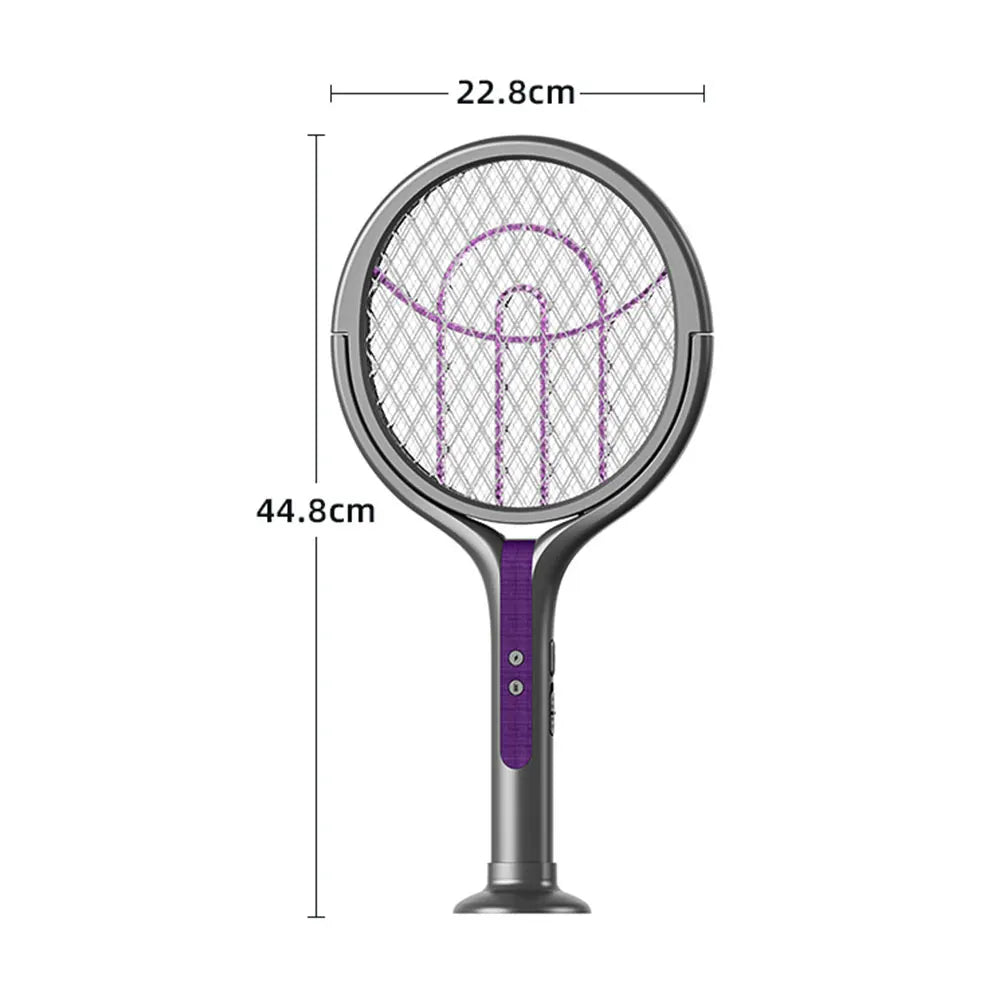 2-in-1 Mosquito Killer Lamp Multifunctional Angle Telescopic Mosquito Swatter Rechargeable Mosquito Swatter Electric Fly Swatter