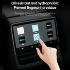 For Tesla New Model Y Juniper 2025 Launch Model 3 Highland 2024 Tempered Glass Screen Protecor Full Covered Soft Black Frame