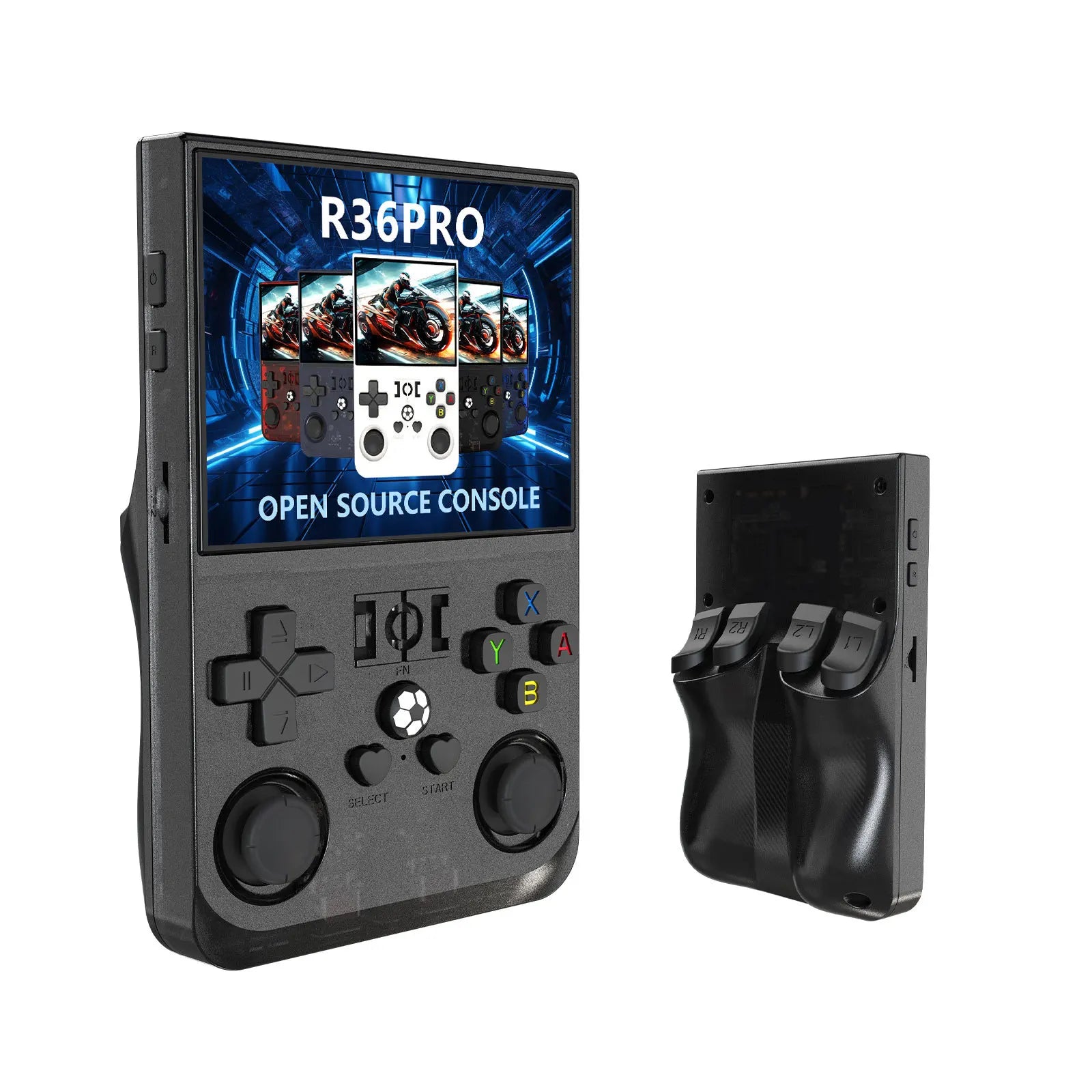 Open Source R36 PRO Retro Handheld Video Game Console Linux System 3.5 Inch IPS Screen Portable Pocket Video Player 128GB Games