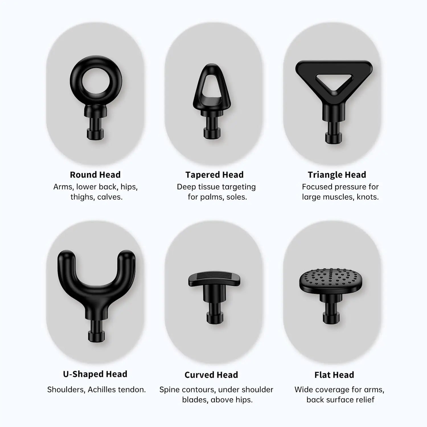 Cordless Dual Head Percussion Massage Gun with Detachable Extension Handle Deep Tissue Back Massager for Hard to Reach Muscle