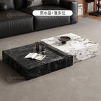 Rock Slab Light Luxury Coffee Table Decoration Aesthetic Unique Italian Side Table Modern Living Room Mesas Bajas Home Furniture