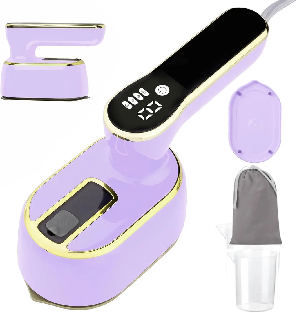 Handheld ironing machine (with steam brush), intelligent LCD electric