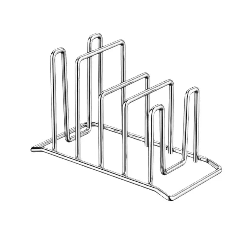 Kitchen Storage Solution Rustproof Pot Lid Rack Stainless Steel Storage Rack Multifunctional Chopping Board Organizer For Home