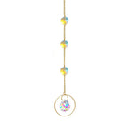 1PCS AB Suncatcher Hanging Sun Catcher with Chain Pendant Ornament Crystal Balls for Window Home Garden Christmas Party Decor