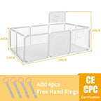 PANGDUBE Baby Playground Playpen for Baby and Toddlers Thicken Steel Pipes & Cloth Baby Fence Play Park Baby Activity Fence