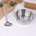 Home Chef Stainless Steel Seafood Rice Pot, Paella Pan, Saucepan, and Snack Plate for Kitchen Use