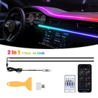 Symphony Car Atmosphere Light Automatic OFF Module 30 Seconds Glove Box USB Expansion Dock Ambient Lamp For Tesla Model 3 Y S X