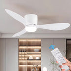 Modern LED Ceiling Fan Lights Low Floor Decorative Lights with Remote
