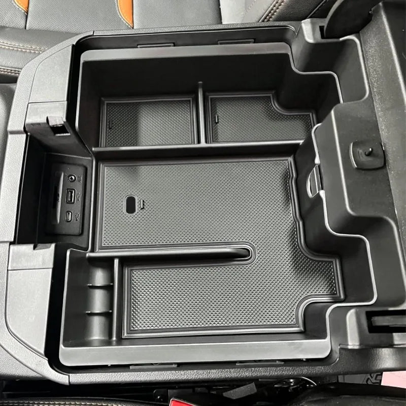 Full Size Center Console Organizer Tray Compatible with 2019-2022 Chevy Silverado/GMC Sierra 1500 and 2020-2022 2023 Silverado/S