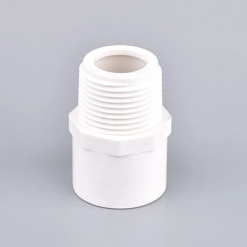 1/2" ~2.5" Male/Female Thread to Inner Diameter 20~75mm PVC  Water Connector Aquarium Fish Tank Irrigation Water Pipe Fitting