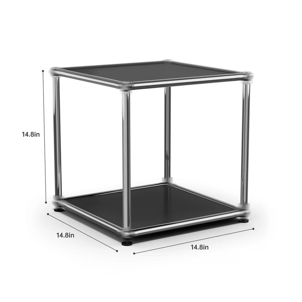 Storage Cabinet Storage Shelf Stainless Steel Metal Board Living Room Cabinet Sideboard Cabinet Modular Furniture-No Keys
