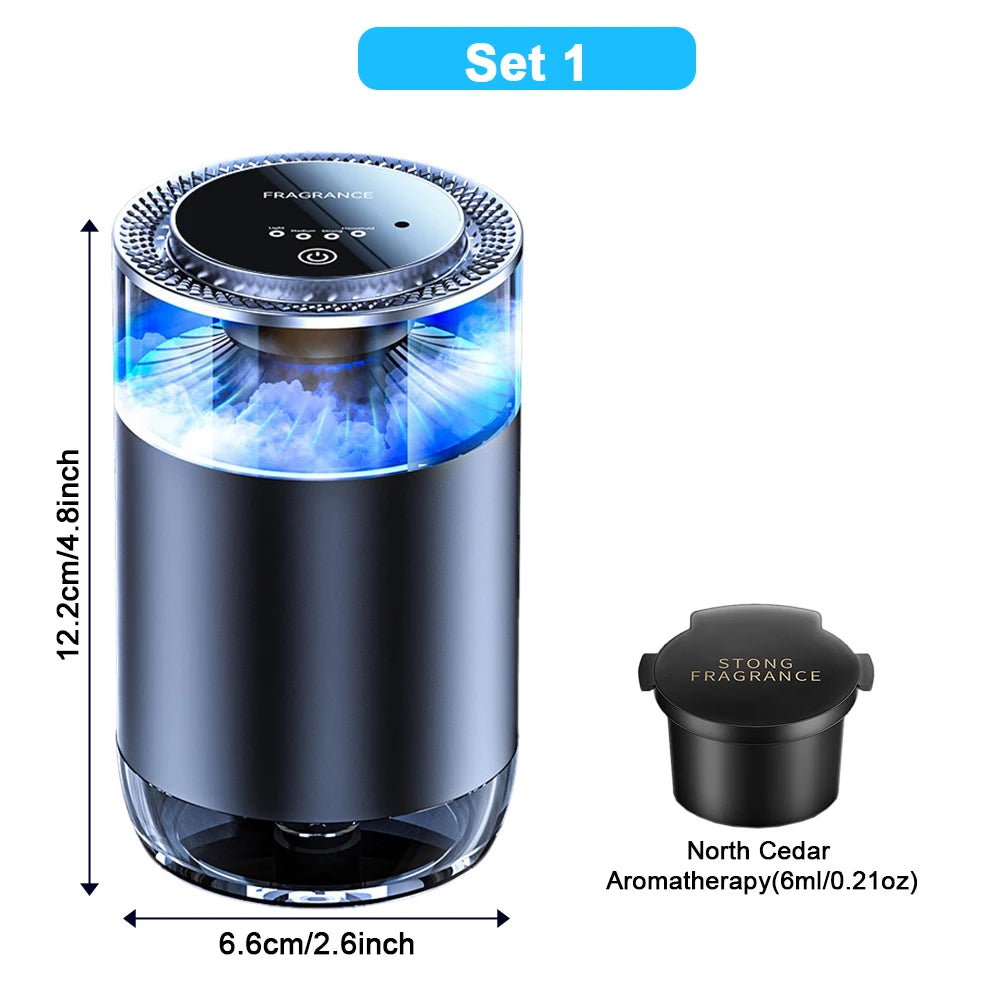 Caer Smart Car Air Freshener - Rechargeable Cloud Mist Diffuser