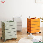 360 Rotating Storage Cabinet Movable Bedside Cabinet Ins Minimalist Nordic Internet Celebrity Cosmetics Multilayer File