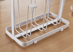 Household Metal Wooden Bar Rack Kitchen Storage Drying Rack Tea Cups Placed On Table Desktop Cups Organize Iron Storage Drainage
