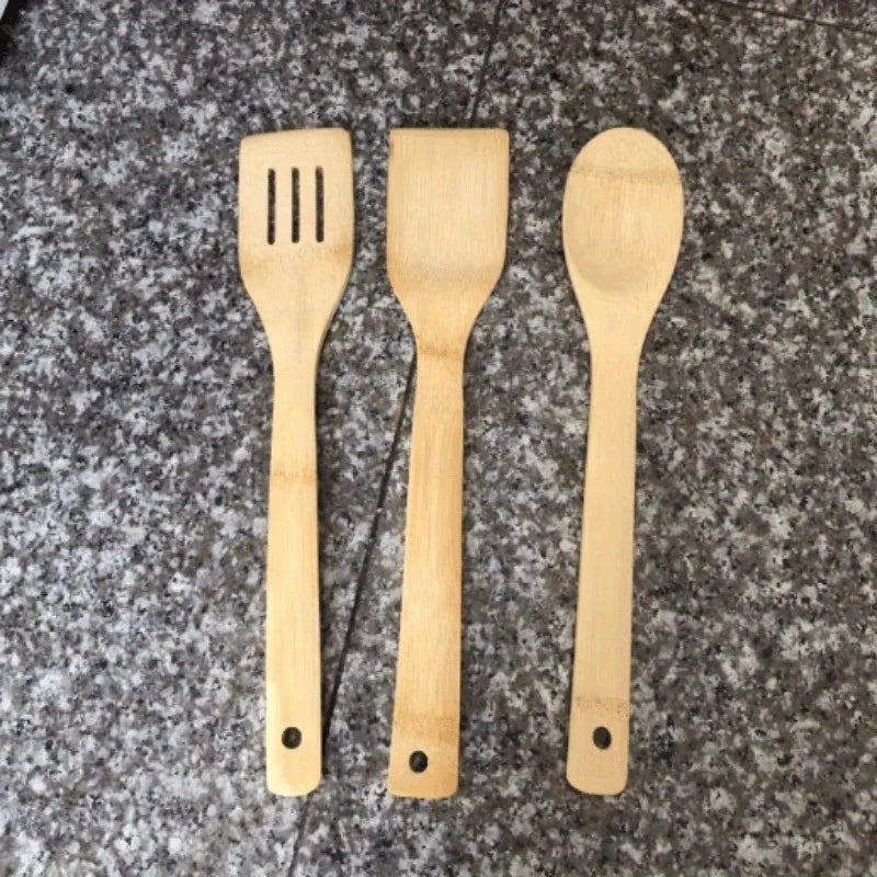 Kitchenware Set Bamboo Spatula Spoon Non-Stick Cooking Spatula Bamboo Spatula Cooking Utensils