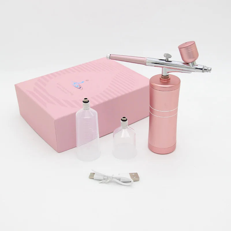 Rechargeable Portable Airbrush Paint Spray Gun Airbrush For Nail Art Cake Pastry Painting Barber Makeup Facial Beauty Skin Care