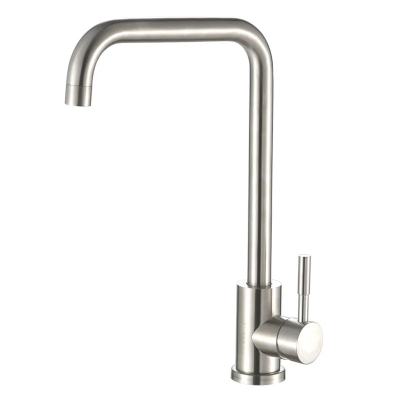 304 Stainless Steel Kitchen Sink Faucet Flexible Hot Cold Water Mixer Single Handle Pull Out Sink Faucet Deck Mounted Water Taps