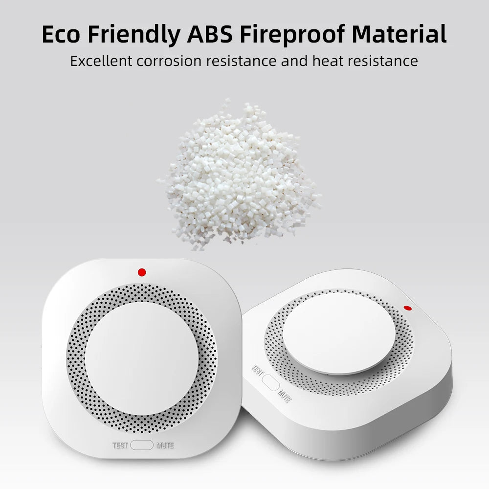 PGST Wireless Smoke Detector 433MHz Fire Alarm Sensor Home Security Alarm System Connects to Alarm Host