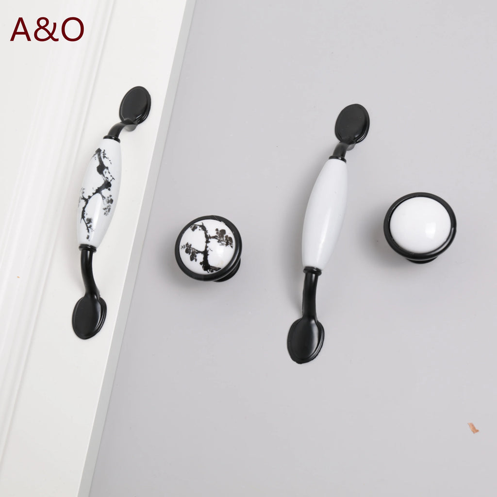 Handles Drawer Cabinet Furniture Kitchen Handles for Cabinet Knob Door Drawer Furniture Kitchen Knob European Black Hardware