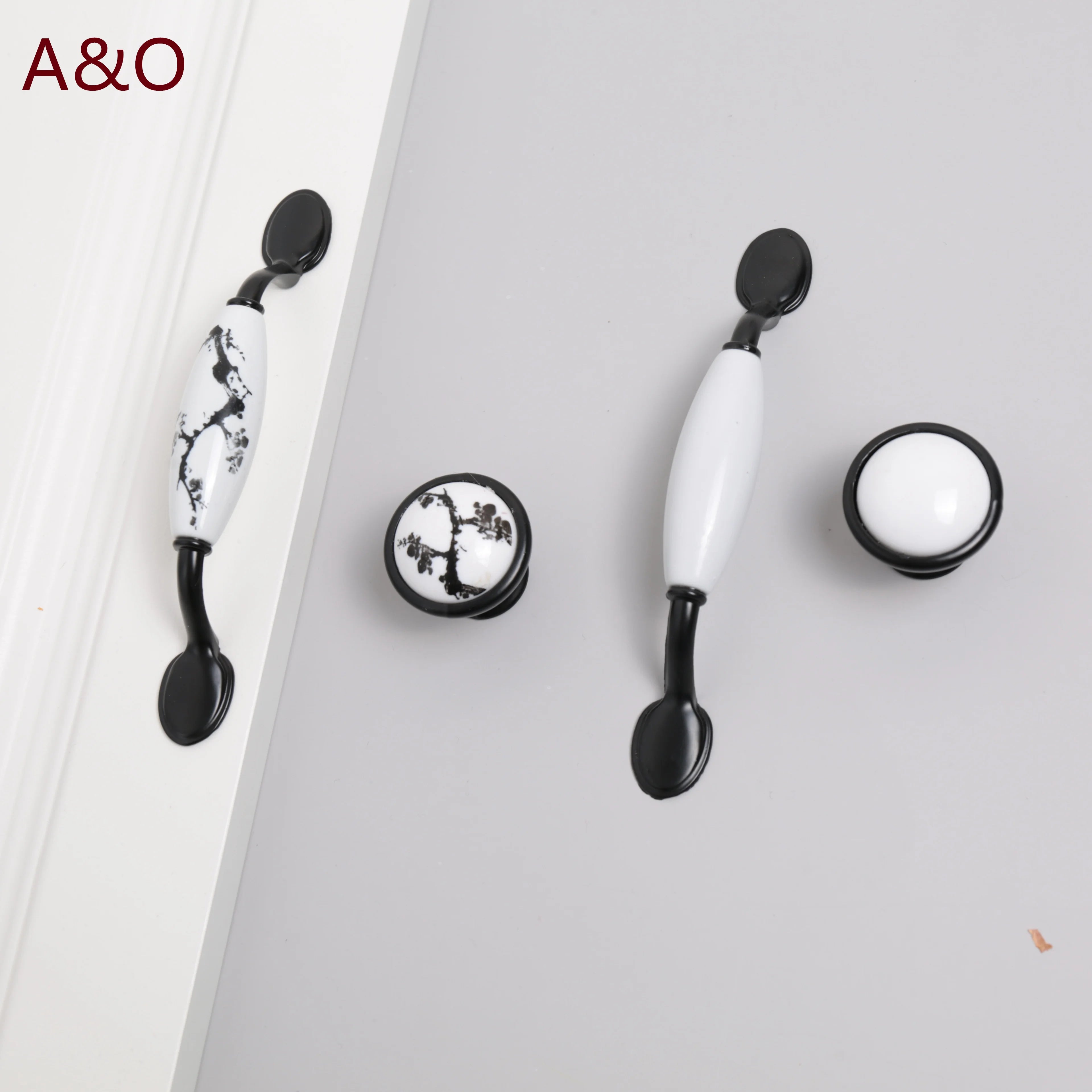 Handles Drawer Cabinet Furniture Kitchen Handles for Cabinet Knob Door Drawer Furniture Kitchen Knob European Black Hardware