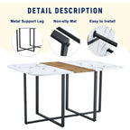 Kitchen & Dining Table Set with Cushioned Chairs