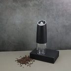 2PCElectric Pepper Grinder Salt And Pepper Grinder USB Rechargeable Adjustable Coarseness Spice Mill With LED Light Kitchen Tool