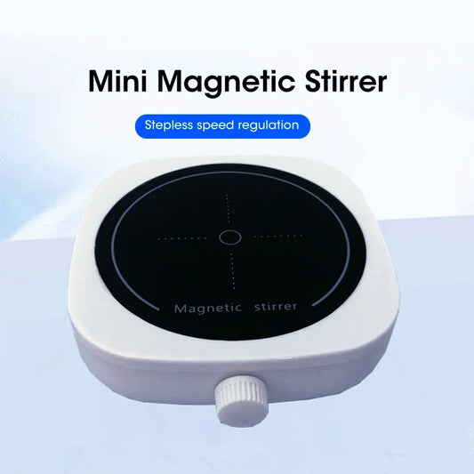 Magnetic stirrer, kitchen liquid mixing mini laboratory stirrer, portable stirring rod stirring plate 4000RPM, 1L capacity