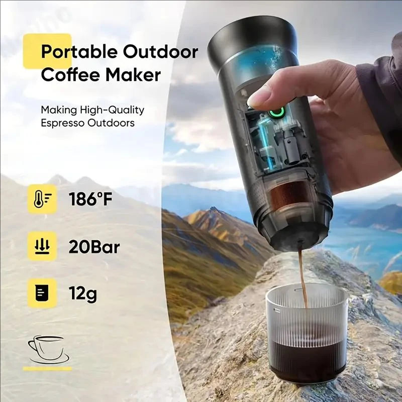 Electric Grinder Coffee Travel Handy 3 In1 Espresso Portable Coffee Espresso Maker Machine Cafe Portable Capsule Coffee Machine