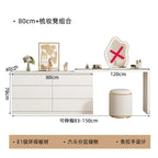 Luxury Dressing Table Drawer White Makeup Mirror Corner Desk Dresser Table Cabinet Organizers Storage Penteadeira Home Furniture
