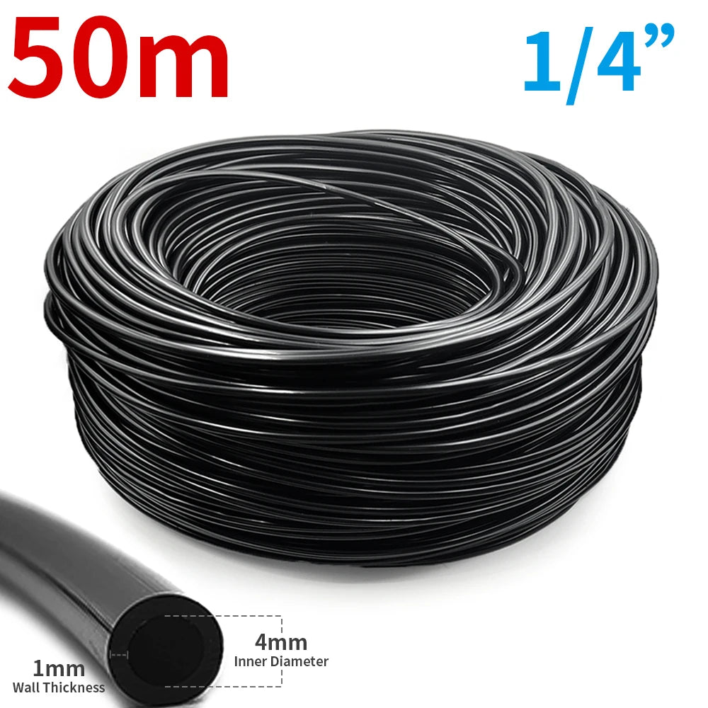 DIY Arbitrary Length 10M/20M/30M... Garden Hose 4/7mm Watering Irrigation System Supplies PVC Micro Drip Pipe Adjustable