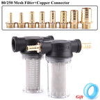 1/2" Garden Watering Hose Filter Agricultural Irrigation Impurity Prefilter Aquarium Water Pump Filter 80/250 Mesh Strainer Mesh