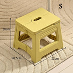 Lightweight Folding Step Stool Multi Purpose Handheld Thickened Footstool Non-Slip Plastic Small Benches Kitchen