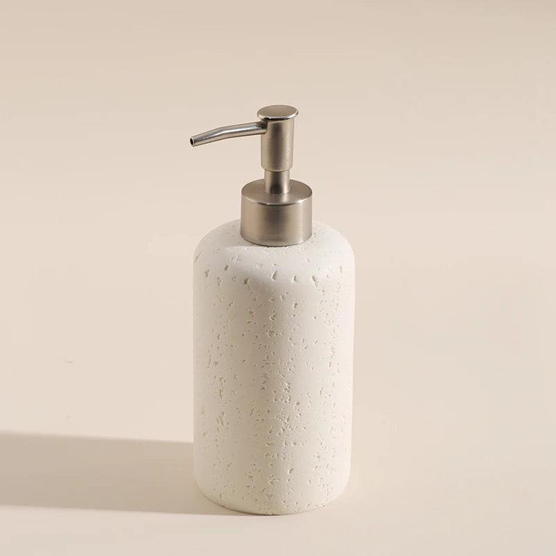 Wabi-sabi European Home Bathroom Set Hotel Electric Toothbrush shelf Bathroom Lotion bottle Toothbrush holder tray Toiletry set
