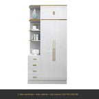 White Gold Wardrobe Designer Clothes Waterproof Children Wardrobe Organizers Nordic Vestidor De Armario Abiertos Hotel Furniture