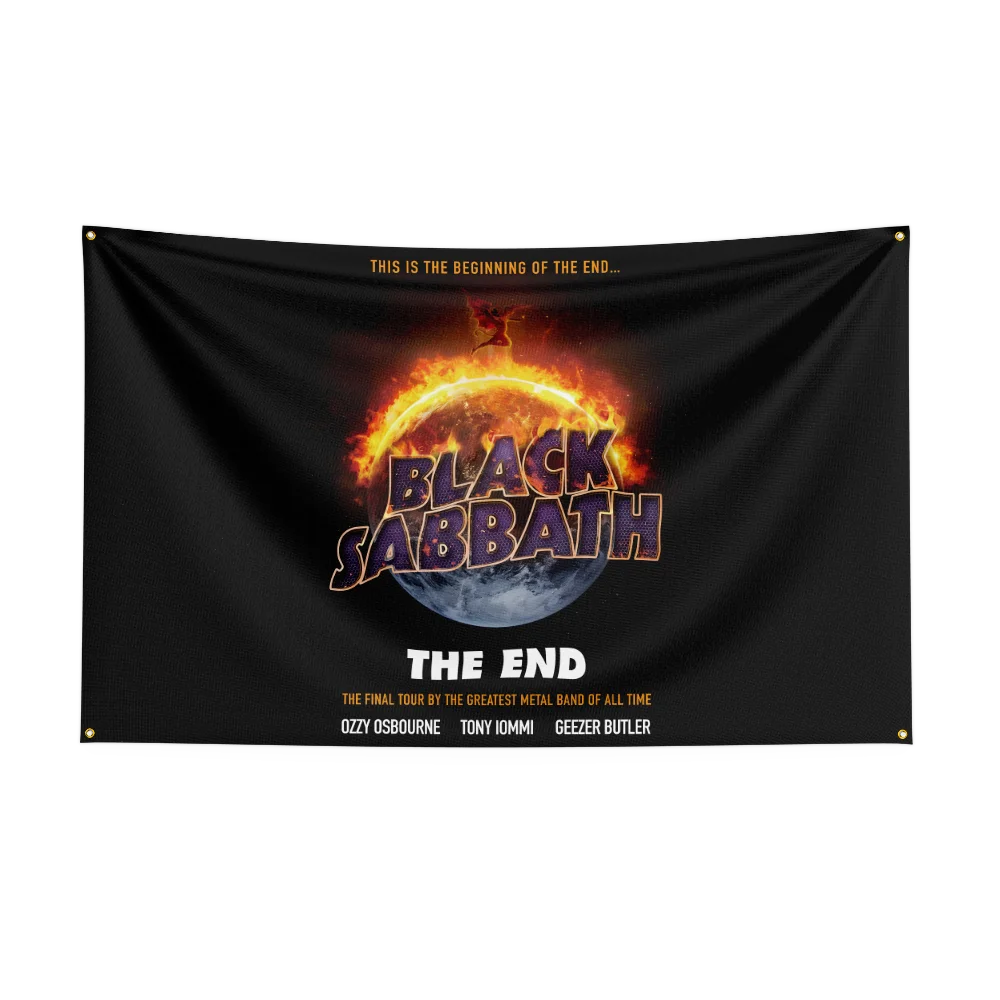 3x5 Ft Heavy Rock Band-B-Black Sabbaths Flag Polyester Digital Printing Banner for Bedroom Wall Art Out Door Tapestry