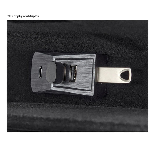 Glovebox USB Hub For Tesla Model Y Launch 2025 Model 3 Highland 2024 Type-C Port Digital Display Splitter Docking Station