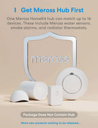Meross Homekit Smart Water Sensor Leak Detector Flood Water Leakage Alarm Security Alarm Sensor  Work with Alexa